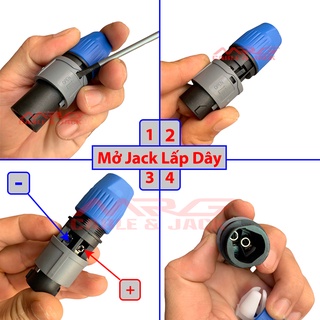 Đầu cắm loa Neutrik 2 chân (2 pin) gía 1 chiếc. giắc kết nối tín hiệu loa sân khấu speakon.