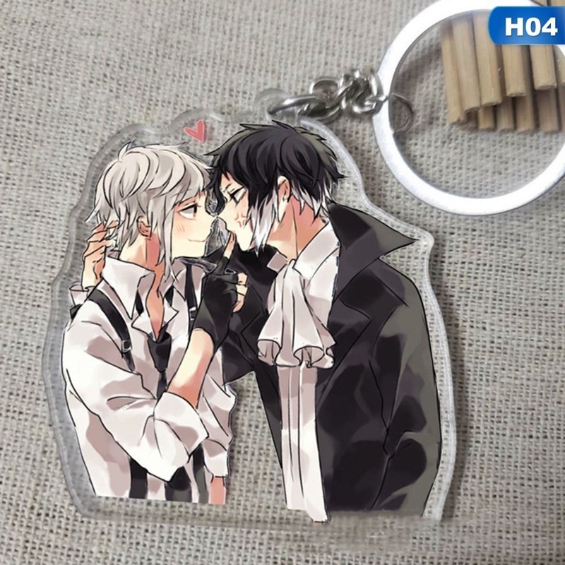 Móc khóa acrylic họa tiết anime Bungou Stray dễ thương