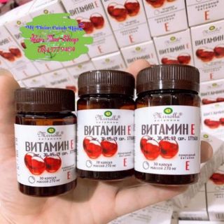 Vitamin E Đỏ 270mg Chính Hãng Từ Nga