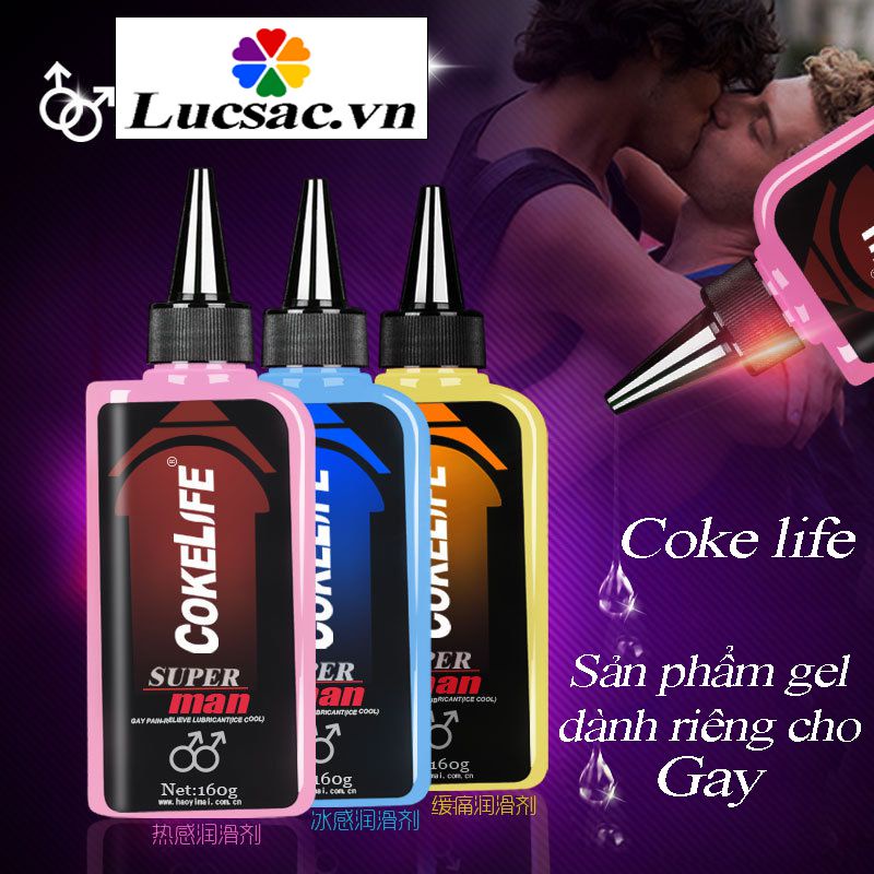 Gel bôi trơn hậu môn Cokelife Superman Anal 85ml, gel bôi trơn dành cho Gay, LGBT