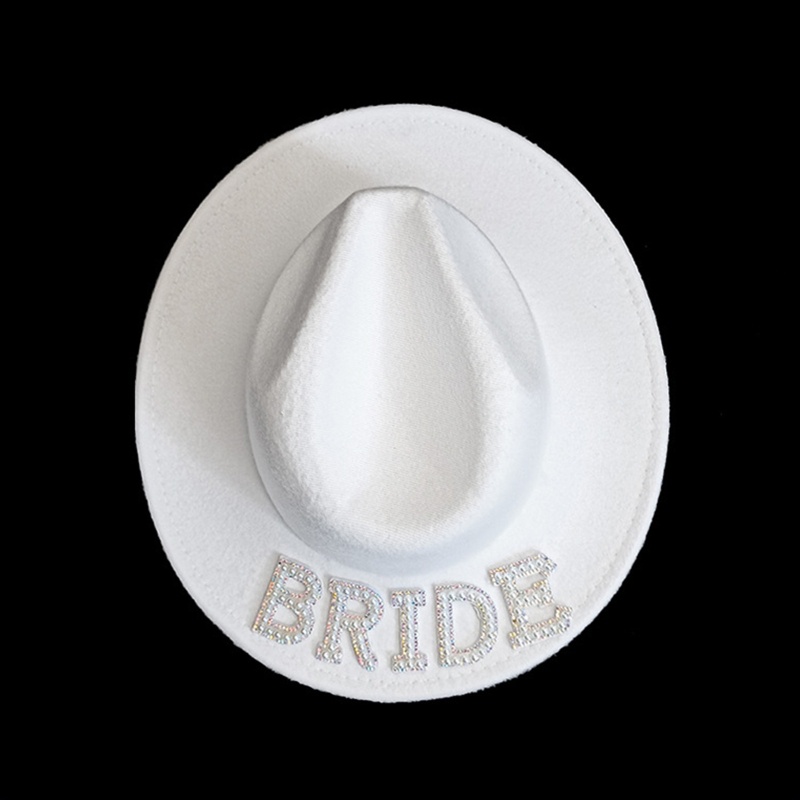 Mũ Hóa Trang Chữ MRS Lấp Lánh Thanh Lịch Làm Phụ Kiện Chụp Ảnh Cô Dâu Ngày Cưới