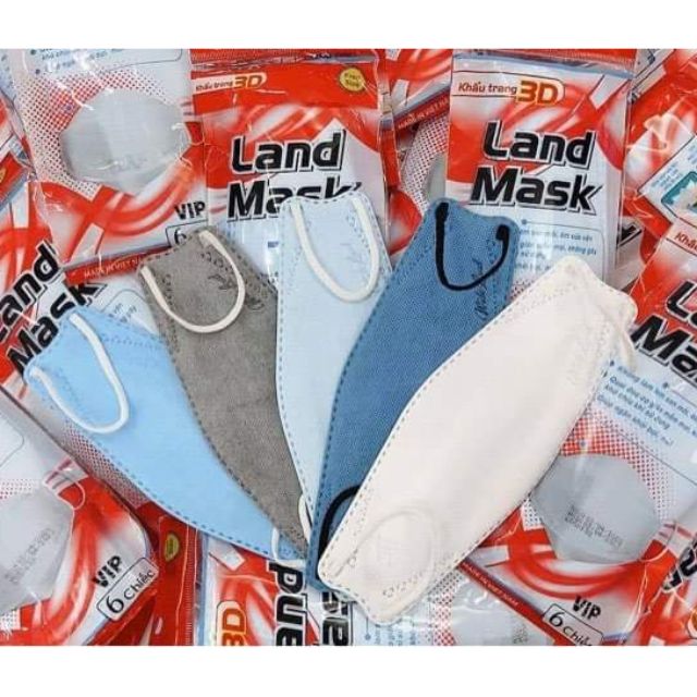 🇻🇳 Land Mask gói 6 cái khẩu trang cao cấp xuất Hàn Quốc