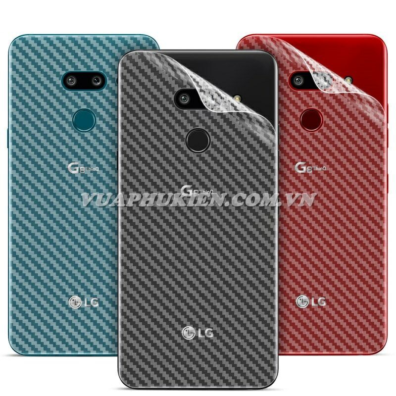 Tấm dán vân Carbon 3D mặt lưng cho LG G8 ThinQ, G7 ThinQ, G6, G5, G4, G3, G2 isai, V50 ThinQ, V40 ThinQ, V30, V20