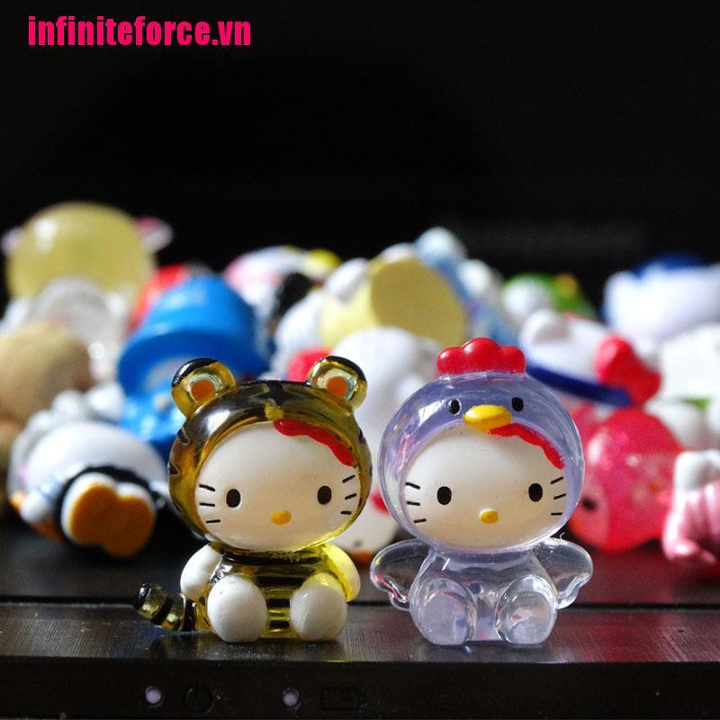 Set 10 mô hình nhân vật Hello Kitty dễ thương