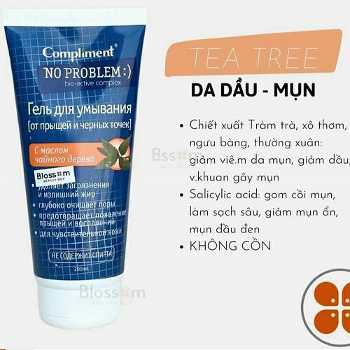 [HÀNG CHÍNH HÃNG] Gel rửa mặt Compliment No Problem_Làm sạch sâu da_Ngăn mụn quay trở lại | BigBuy360 - bigbuy360.vn