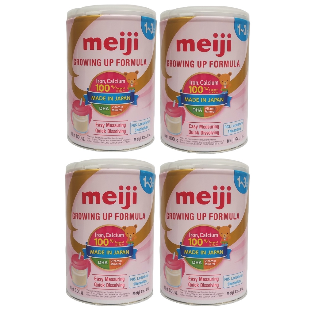 Combo 4 Hộp Sữa meiji số 0 800g nhập khẩu (Mẫu mới, date t10/2023)