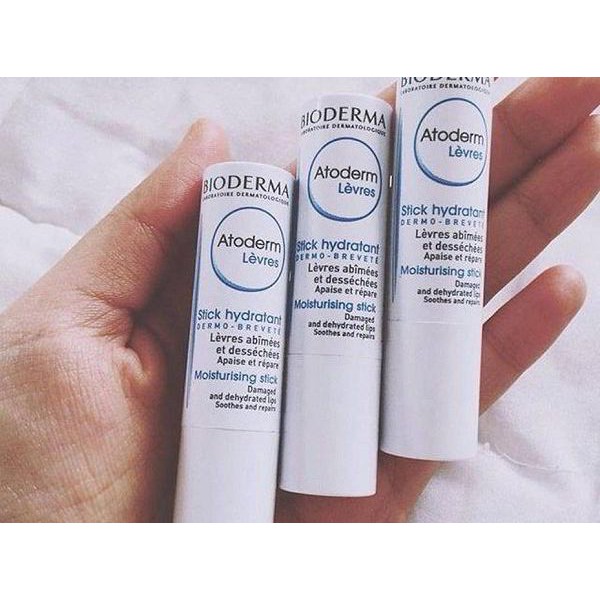 Son dưỡng môi Bioderma Atoderm Lèvres Stick Hydratant Moisturising Pháp