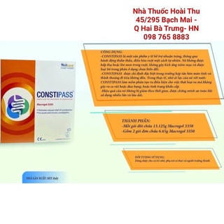 CONSTIPASS Macrogol 3350 Dạng Bột -Giảm Táo Bón ( Hộp 20 gói )