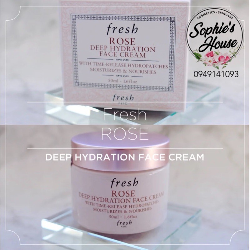 Kem dưỡng ẩm Fresh Rose Deep Hydration Face Cream 50ml