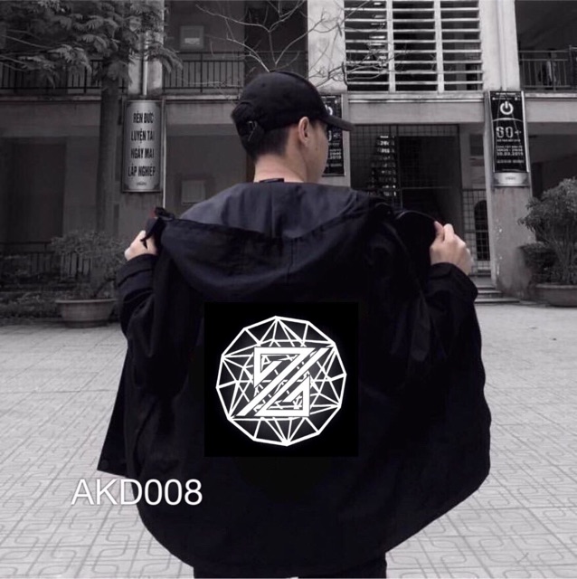 Áo khoác dù unsiex form rộng Phản Quang Chữ Z nam nữ ulzzang Wind | BigBuy360 - bigbuy360.vn