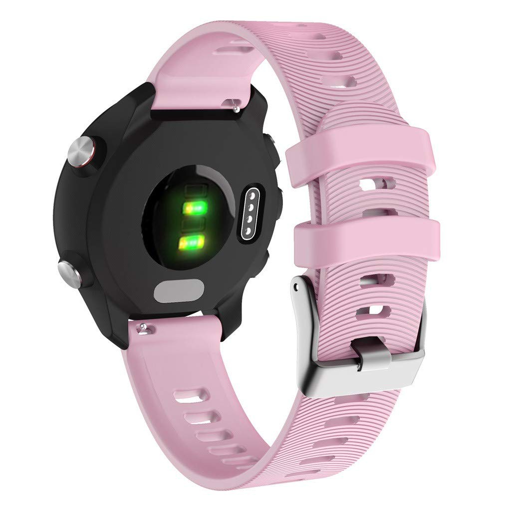 Dây Đeo Silicon Mềm Nhẹ Thoáng Khí Cho Đồng Hồ Thông Minh Garmin Forerunner 245