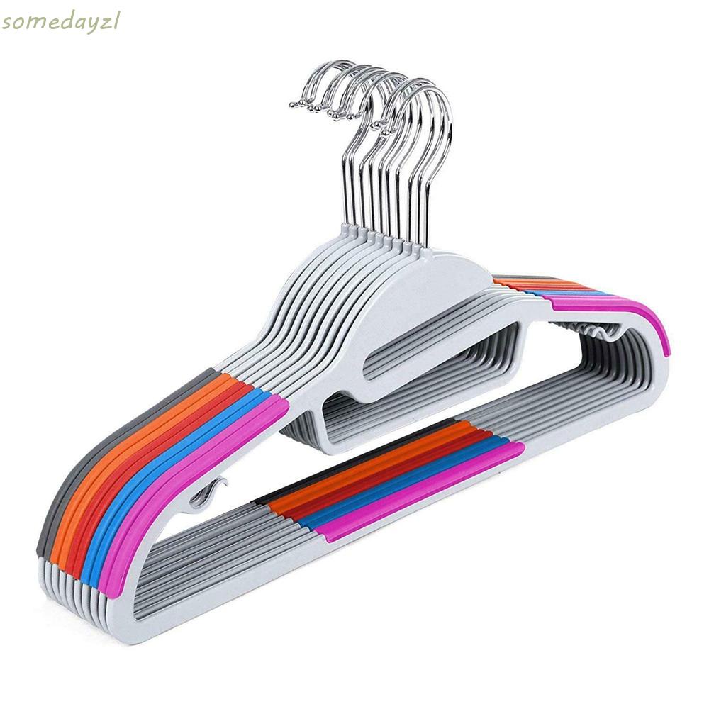 Bộ 10 Móc Treo Quần Dài Bằng Nhựa Silicone Chống Trượt Tiện Dụng