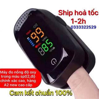 Máy đo nhịp tim và nồng độ oxy máu SPO2 cho bé và gia đình pulse oximeter A2 chuẩn xịn