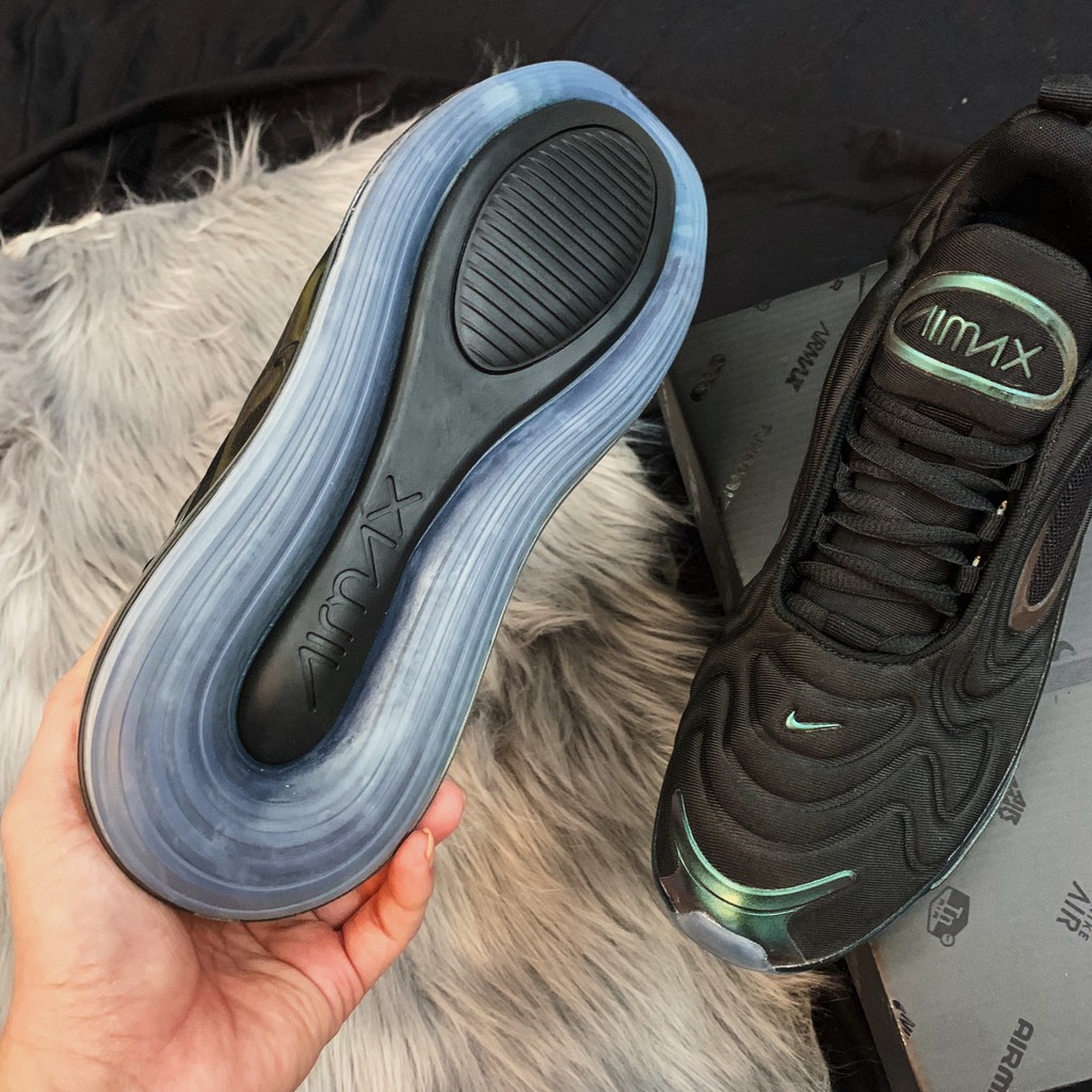 Giày Air Max 720 nam nữ chất liệu mới cao cấp nhẹ bền êm (đen viền màu)