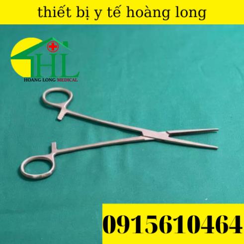 Panh Y Tế, pen Kẹp Y Tế, Panh Thẳng Không Mấu 18cm - Hàng Pakistan