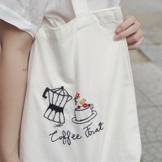 Túi vải thêu tay, túi tote thêu tay, túi thêu, túi vải, túi đeo vai, túi vải canvas, túi đi học, hoạ tiết thêu