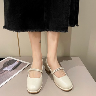 ❤️meimeitao giày cao gót đế dày thiết kế thanh lịch dễ phối đồ