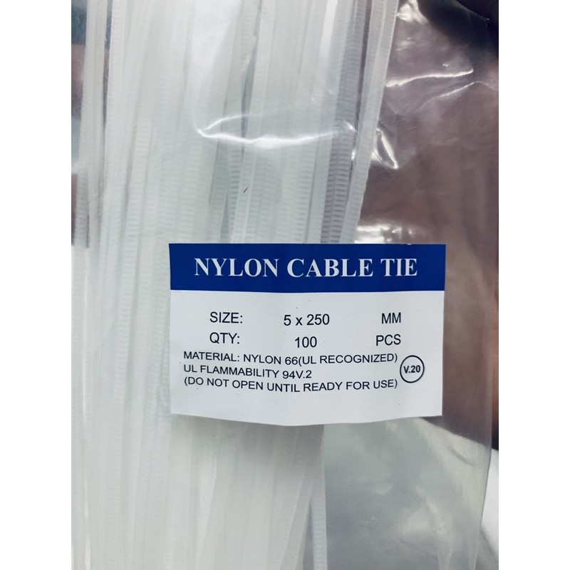 Combo 10 bọc dây rút Nylon66 5x25MM