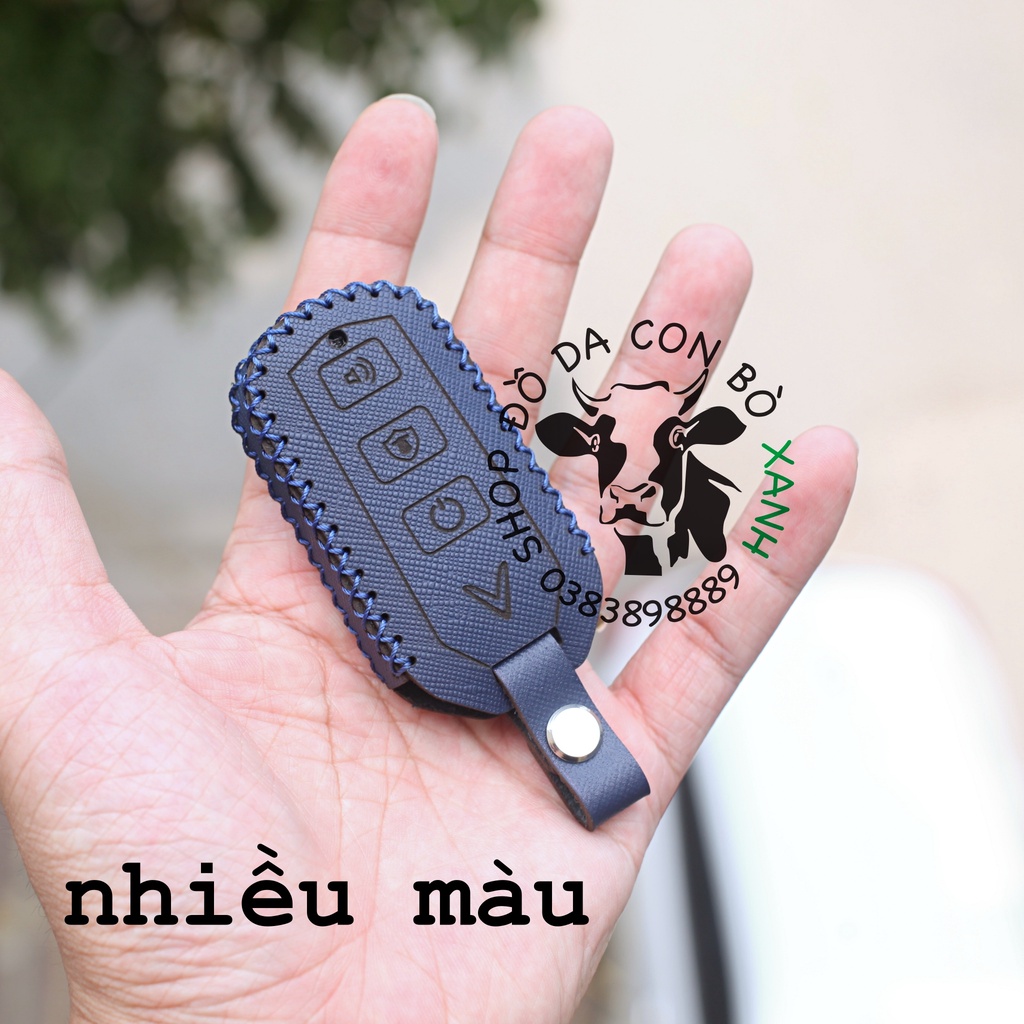 Bao da chìa khoá Xe điện Vinfast VENTO, Theon, vento S, theon S handmade da thật