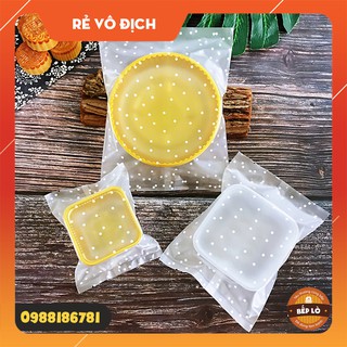 Túi đựng bánh trung thu chấm bi SIÊU ĐẸP loại 50gr 75gr 100gr 125gr 150gr 200gr  - 1 set 100 túi