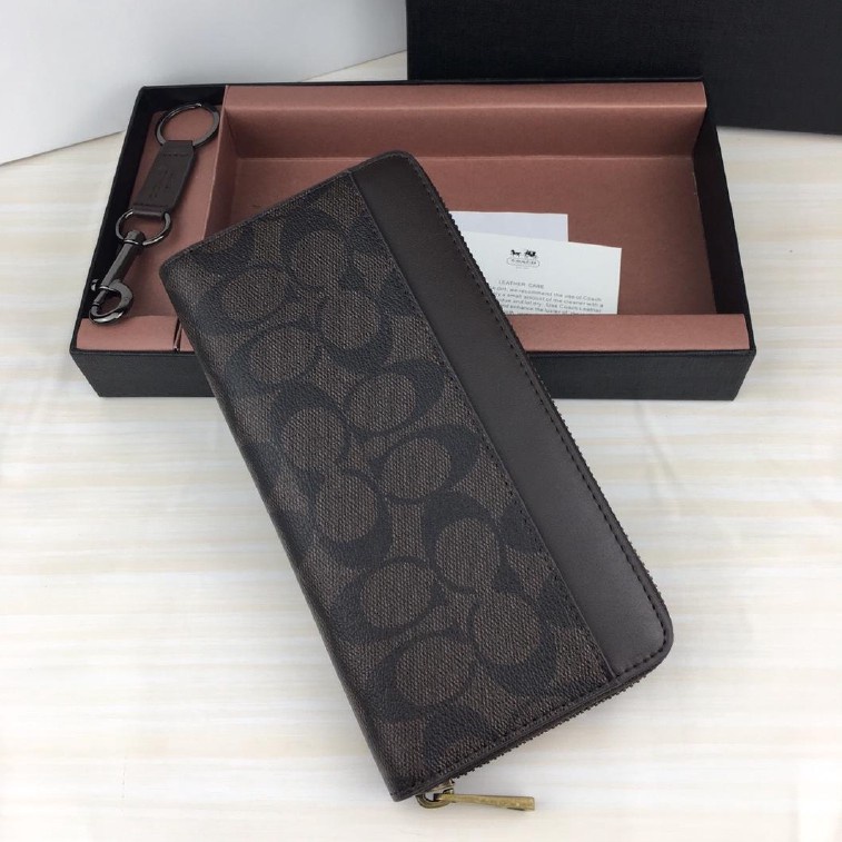 COACH Ví Dài Có Khóa Kéo Cho Nam F74597