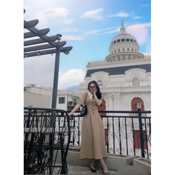 [Ảnh thật- video] VÁY CỔ ĐỨC CHIẾT EO FORM DÀI CHE KHUYẾT ĐIỂM MẶC ĐI TIỆC ĐI CHƠI | BigBuy360 - bigbuy360.vn