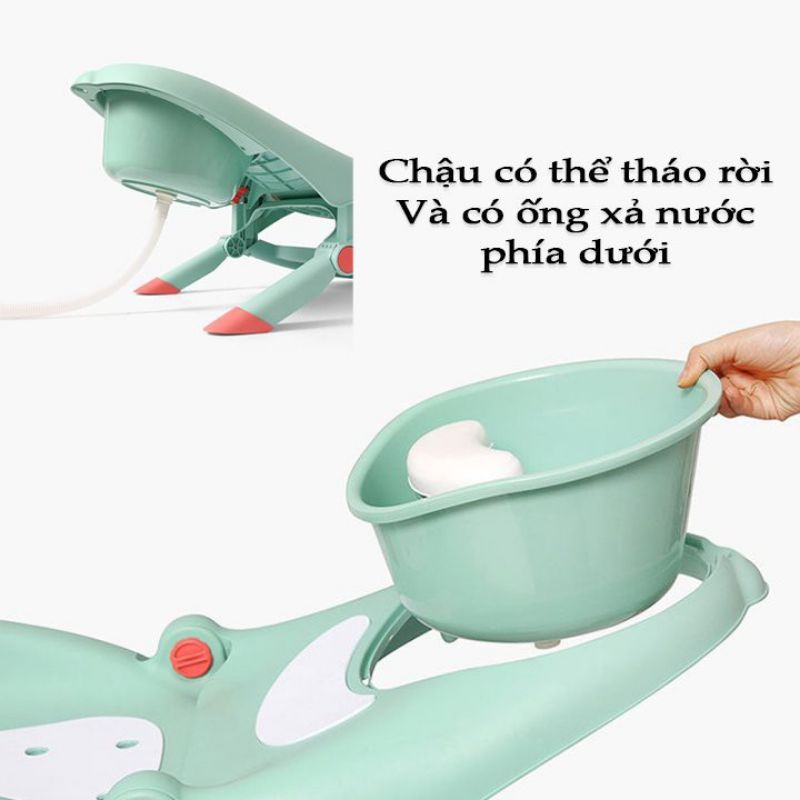 Ghế Gội Đầu Gấp Gọn Cho Bé Cao Cấp Mẫu Mới 2021 (Hàng Chính Hãng)