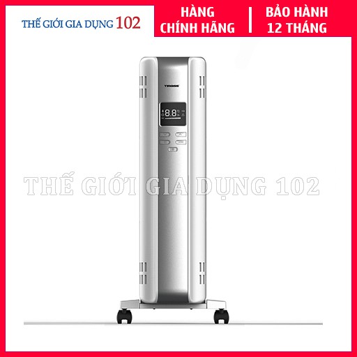 Máy sưởi dầu 12 thanh TIROSS TS9218 2500W, có điều khiển, vỏ bọc - Hàng chính hãng, bảo hành 12 tháng