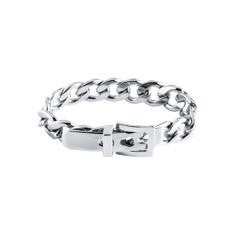 Vòng đeo tay bằng kim loại đơn giản phong cách thời trang Hip Hop