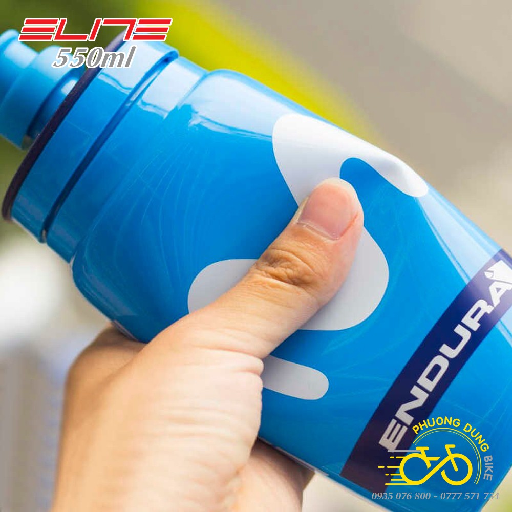Bình nước xe đạp nhựa cao cấp Elite các đội đua 2019 550ml