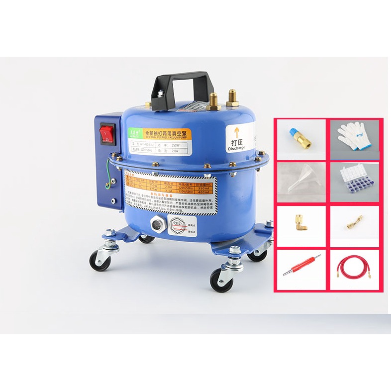 Máy nén hút chân không điều hòa ô tô- Máy hút chân không máy lạnh Howhi