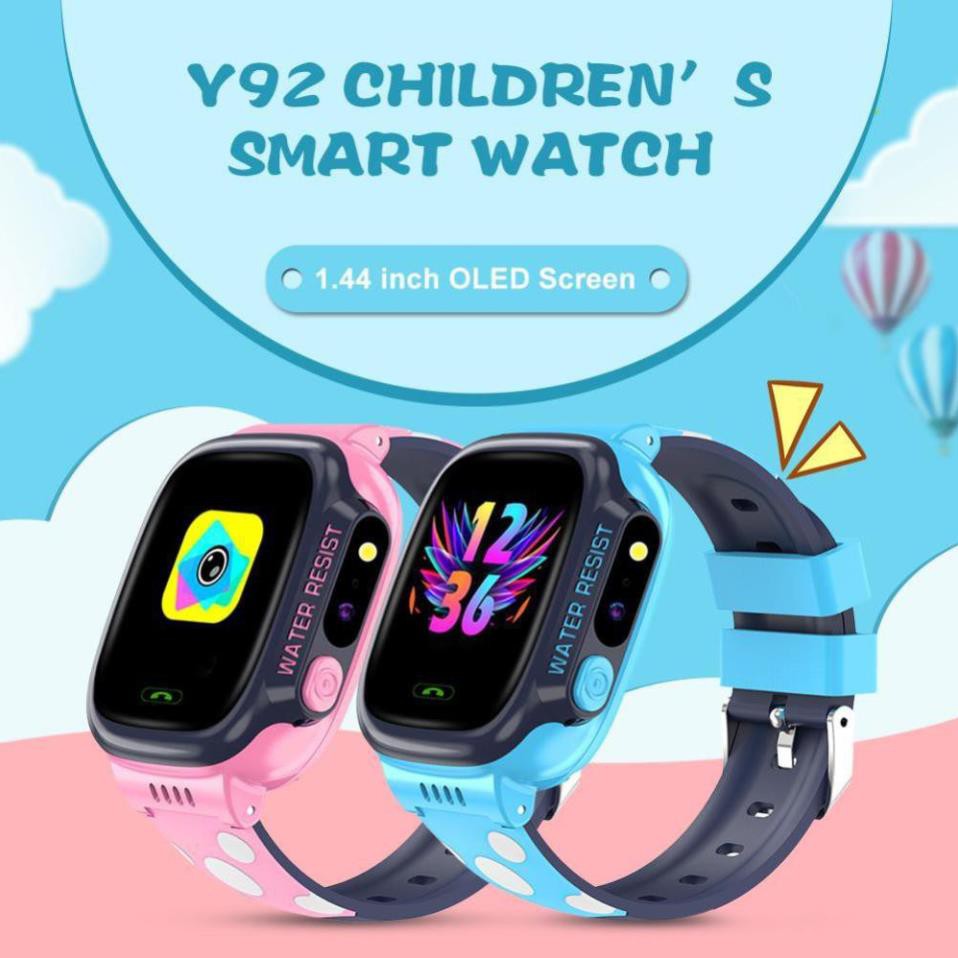 Đồng hồ thông minh trẻ em Y92 có tiếng việt - màn hình cảm ứng, định vị - Bảo hành 12 tháng
