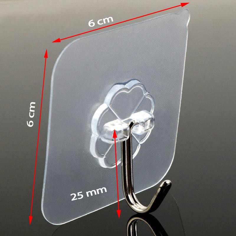 Móc dán đa năng siêu dính CHỊU LỰC TẢI tới 40KG gắn mọi vật dụng treo trong gia đình