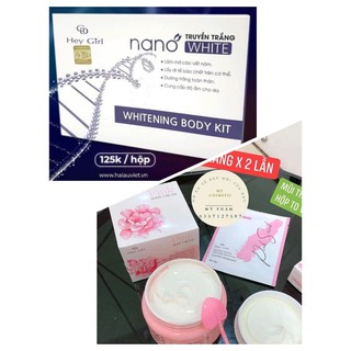 Truyền trắng nano + body pink hải âu việt