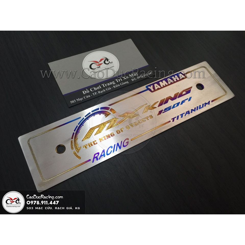 Bảng tên Titan - Bảng số trước titan - EXCITER - MXKING - Titan CNC