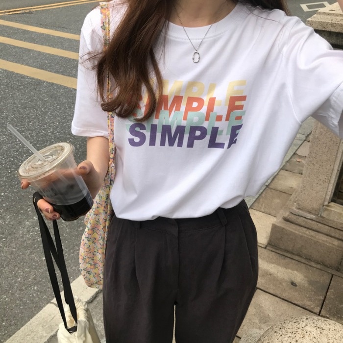 NRVP Áo Thun Tay Ngắn Cổ Tròn Thời Trang Mùa Hè Phong Cách Đường Phố Nhật Bản 2022 Cho Nữ