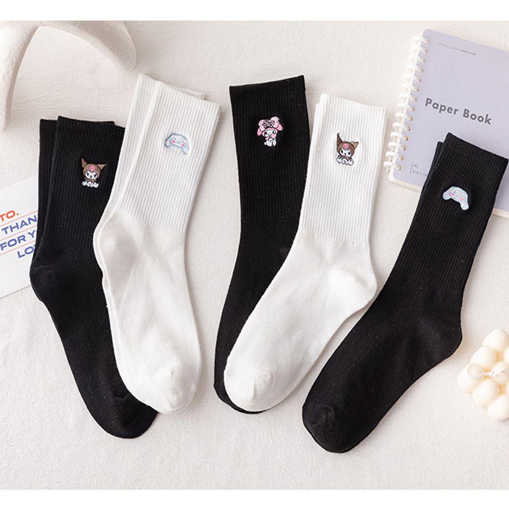 Đôi Vớ Cotton HọA TiếT Thêu HìNh Dễ Thương ThờI Trang Cho Nữ