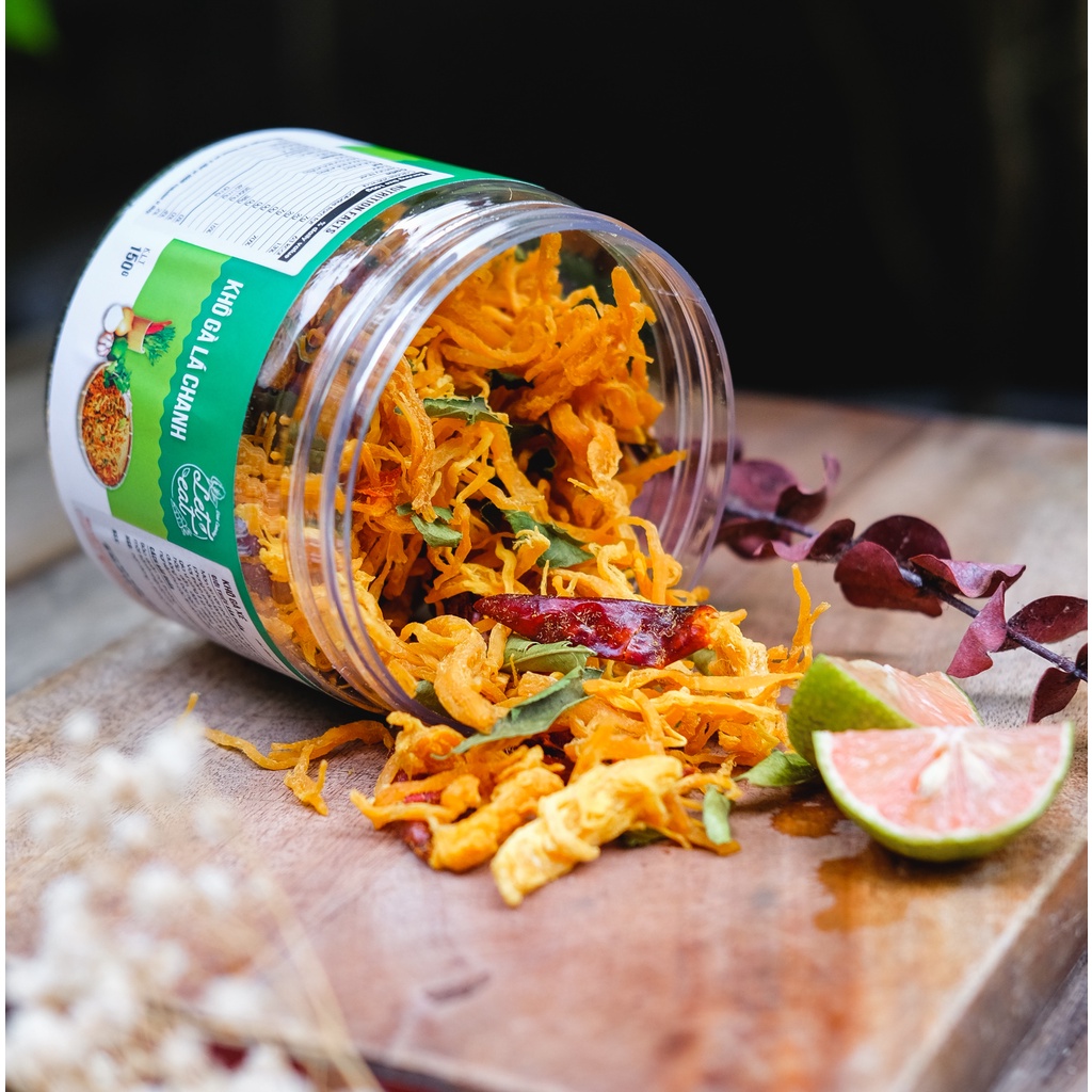 ⚡COMBO 2 TÚI ⚡KHÔ GÀ LÁ CHANH ĂN KIÊNG EAT CLEAN/ KETO /LOW CARB 300GR
