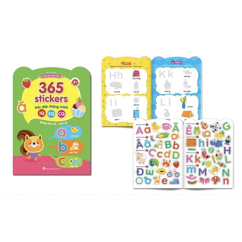 Sách - 365 Sticker bác dán thông minh IQ EQ CQ