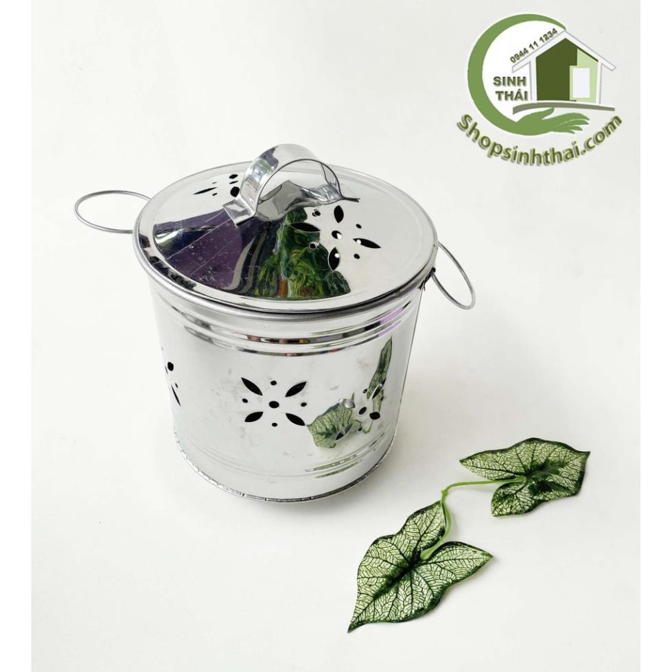 Lò đốt tiền vàng mã - đốt giấy tiền vàng bạc - lò đốt sưởi ấm inox - lò nhỏ 24cm x 23cm