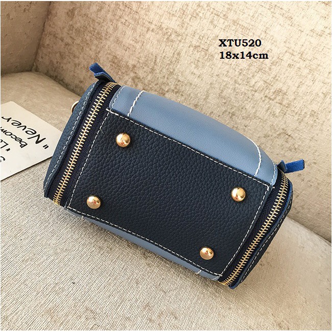 [Siêu Rẻ] XTU520 Túi đeo chéo da chần phong cách Hàn Quốc | BigBuy360 - bigbuy360.vn