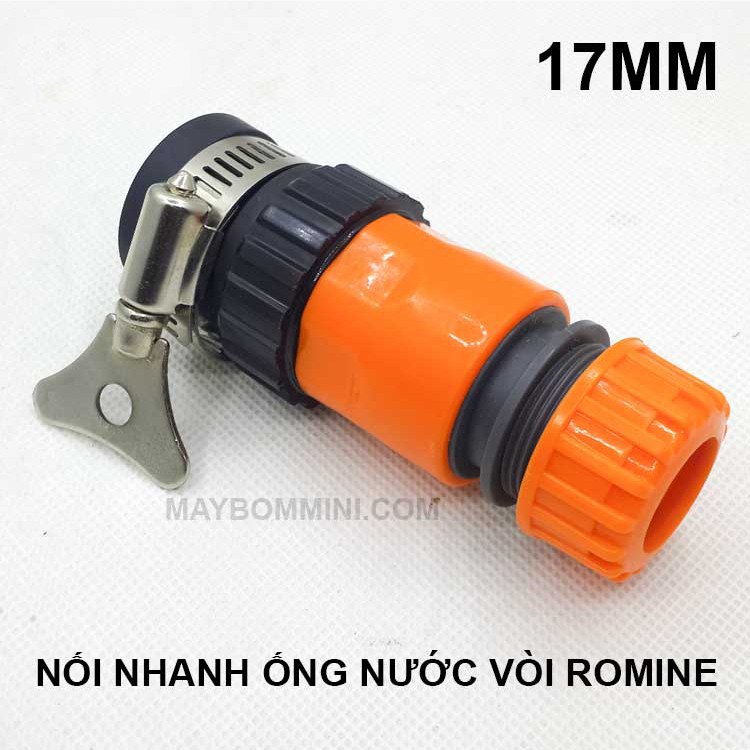 [RẺ] Bộ Nối Nhanh Ống Nước Vòi Romine 17mm chất lượng tốt.