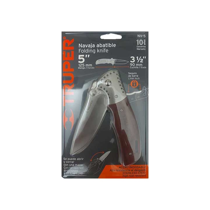 Dao xếp răng (bấm) 5in/125mm, Truper - NV-5
