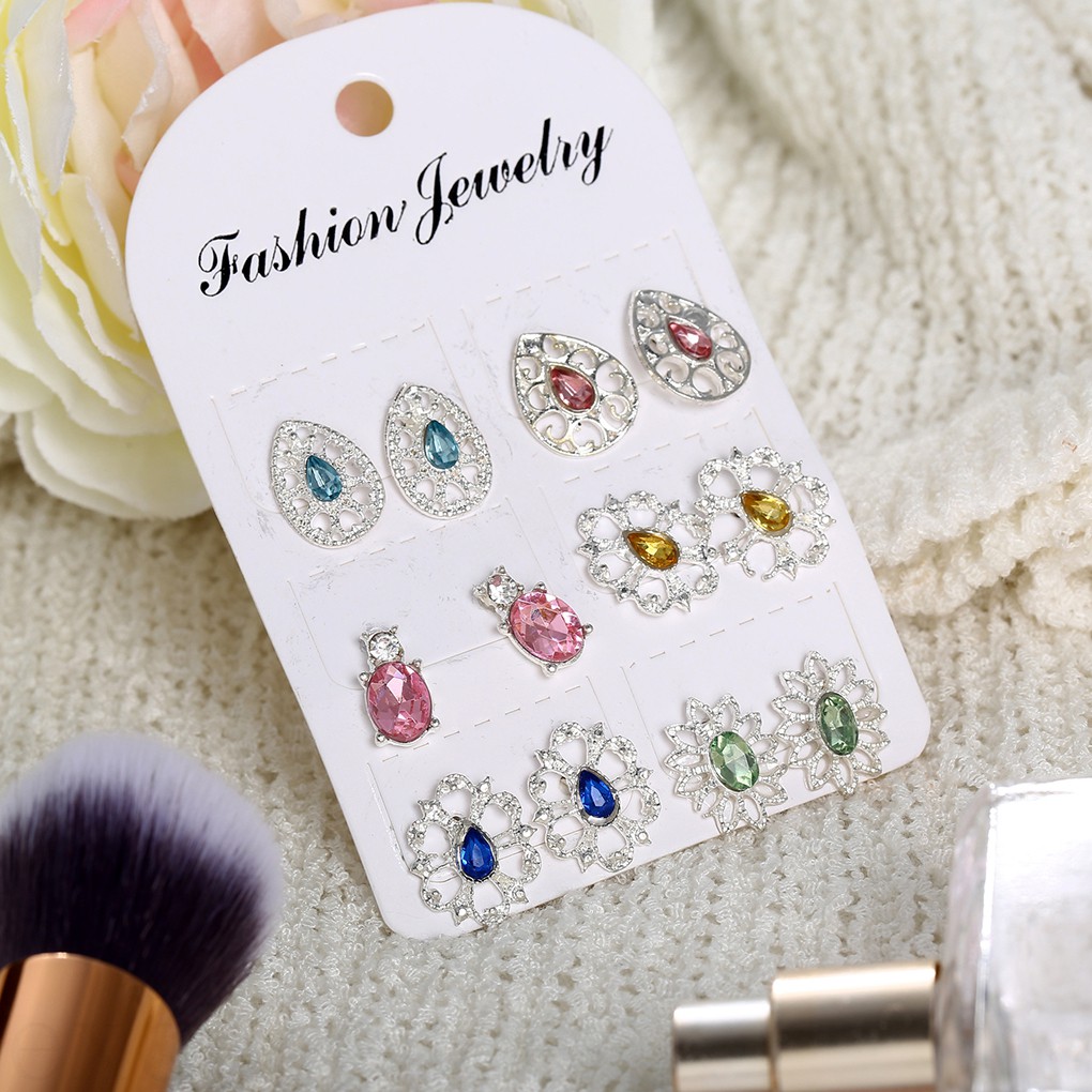 Set 6 Đôi Khuyên Tai Phong Cách Bohemian Cổ Điển Dành Cho Nữ