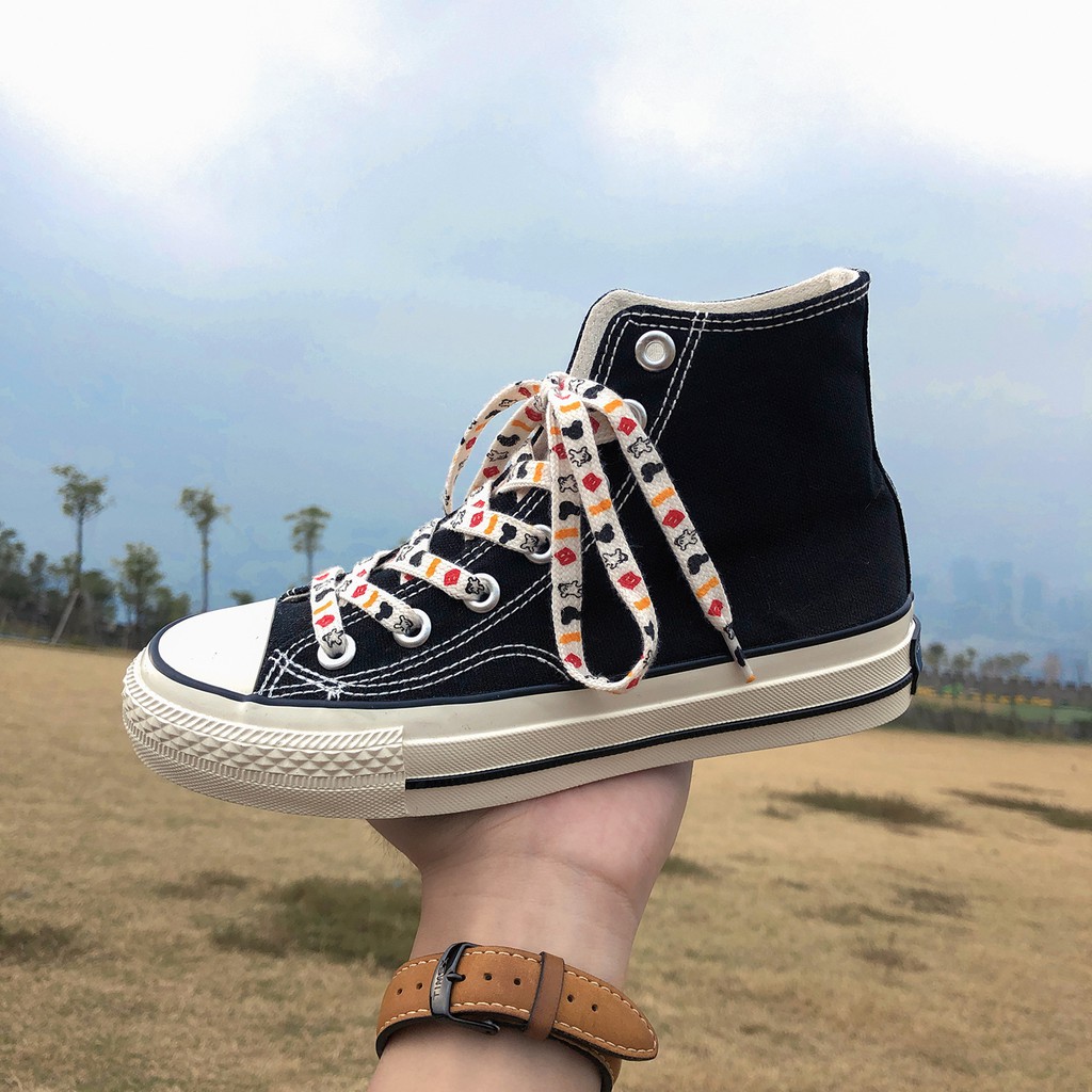 Mới Giày Thể Thao Canvas Cổ Thấp Phối Ren 2021 07s Replica Thời Trang Cho Nữ
