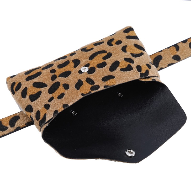 Fashion Leopard Belt Bag Pack Waist Bag Leopard Print Chest Bag Street Shoulder Bag Waist Bag Female Shoulder Bag Pack