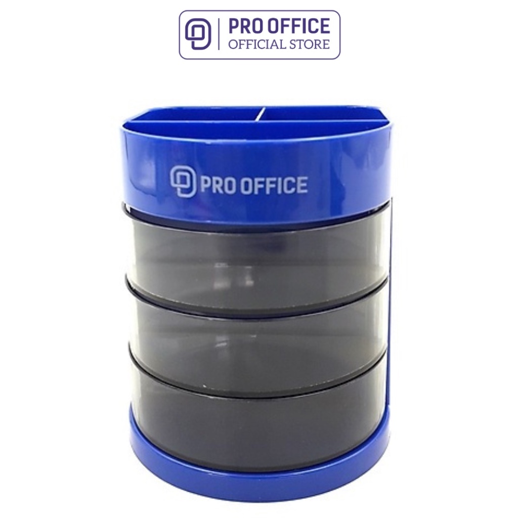Ống Đựng Bút PRO OFFICE Làm Bằng Nhựa Cứng, Chia Nhiều Ngăn Đựng, Tiện Lợi PO-PH102