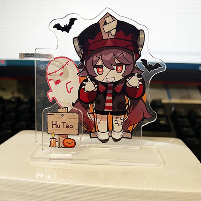 Giá đỡ bút để bàn bằng acrylic 8cm họa tiết anime độc đáo