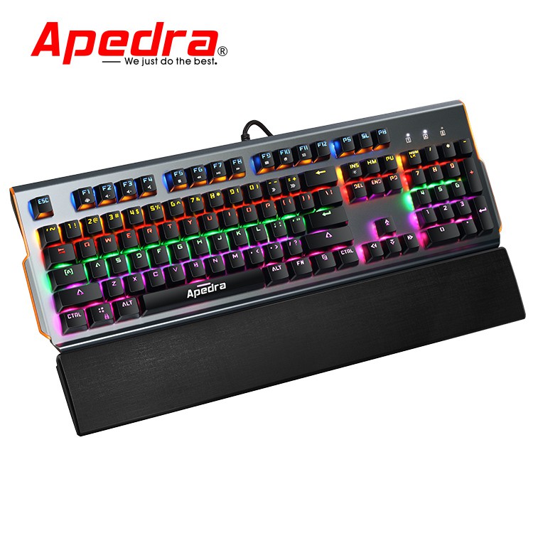 BÀN PHÍM CƠ CHUYÊN GAME -  KEYBOARD APEDRA MK- X90 CƠ - GAMING - LED ĐỔI MÀU USB CHÍNH HÃNG