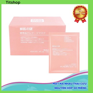 Mặt nạ nhau thai cừu Nhật Bản mask cuốn rốn Nhật Bản trắng da căng bóng chính hãng